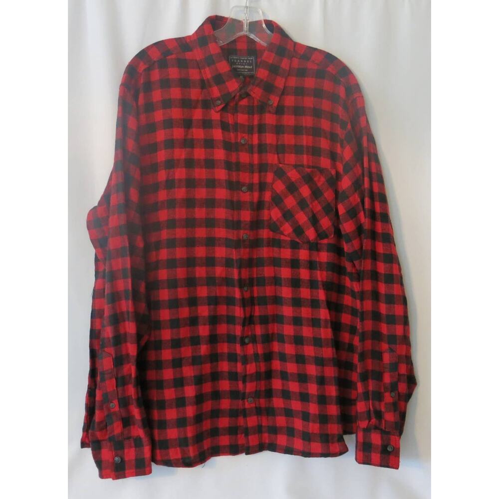 JACKSON HOLE *NWT* Buffalo Plaid Flannel Shirt Size XL Men Red Black Winter